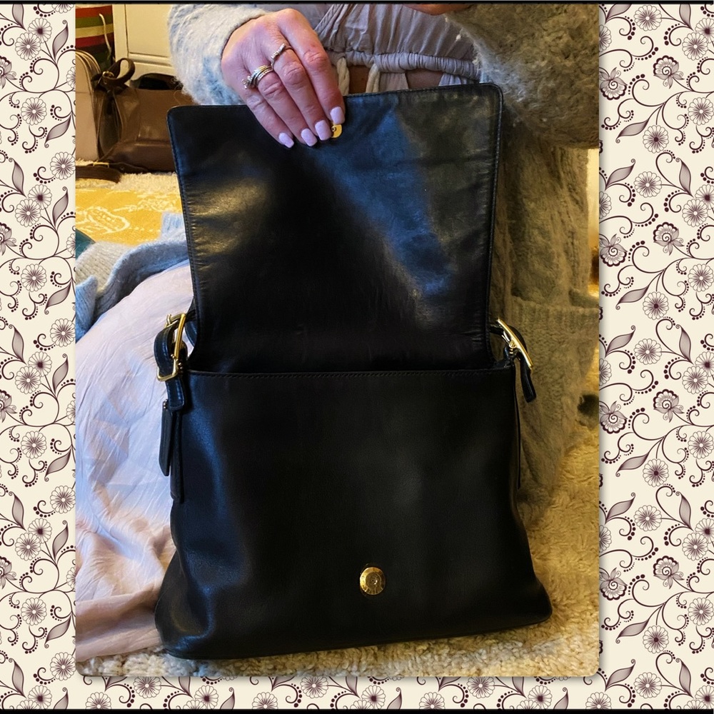 VINTAGE COACH BLACK LEGACY STUDIO FLAP BAG 9828 - Picture 12 of 17